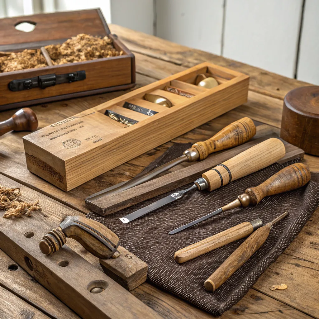 Wooden workshop tools